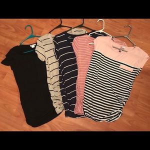 Set of maternity shirts